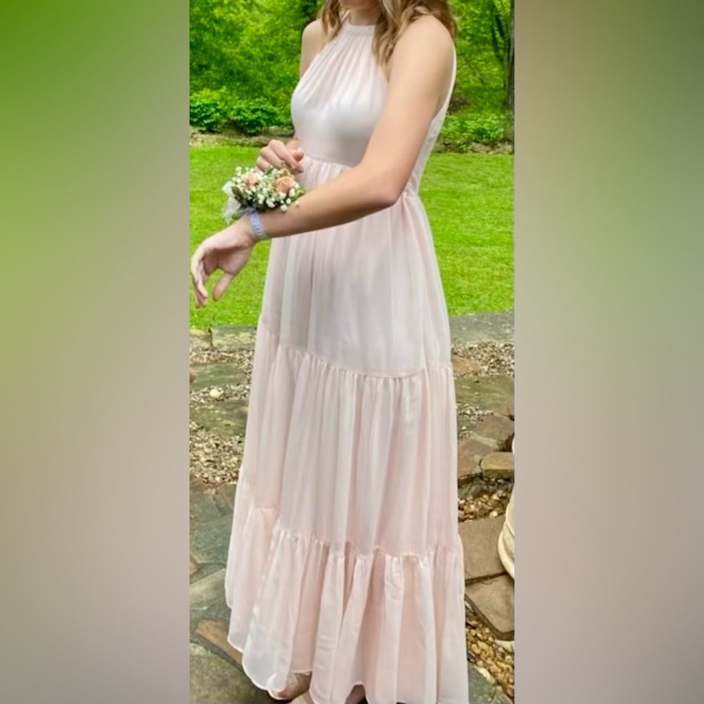 Light Pink Flowy Maxi Dress